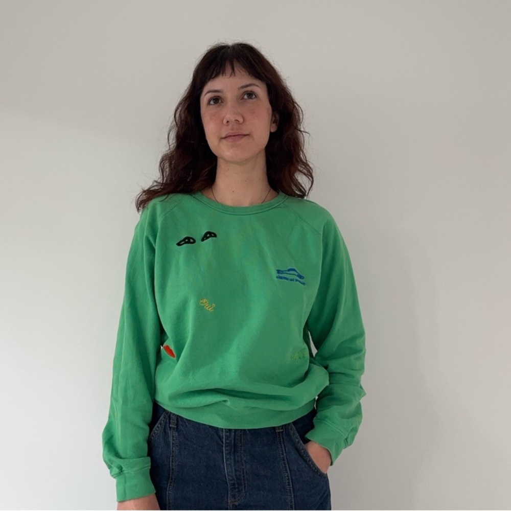 Clare V. Embroidered Pullover